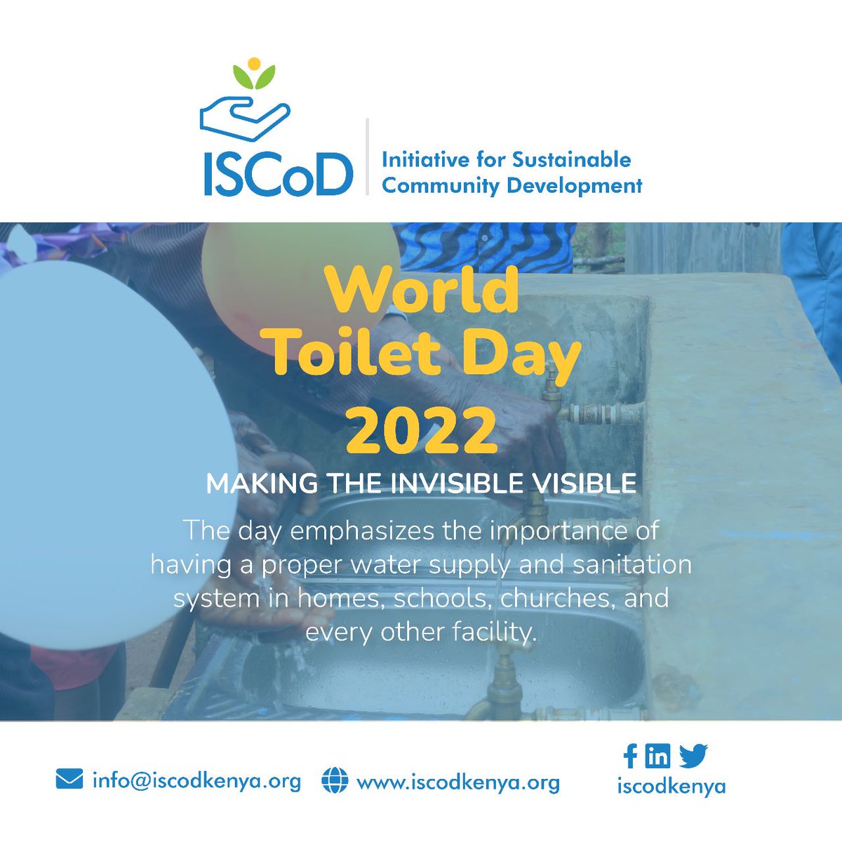 IscodKenya's tweet photo. #WorldToiletDay
#MakingTheInvisibleVisible https://t.co/F2UKvZ6thu