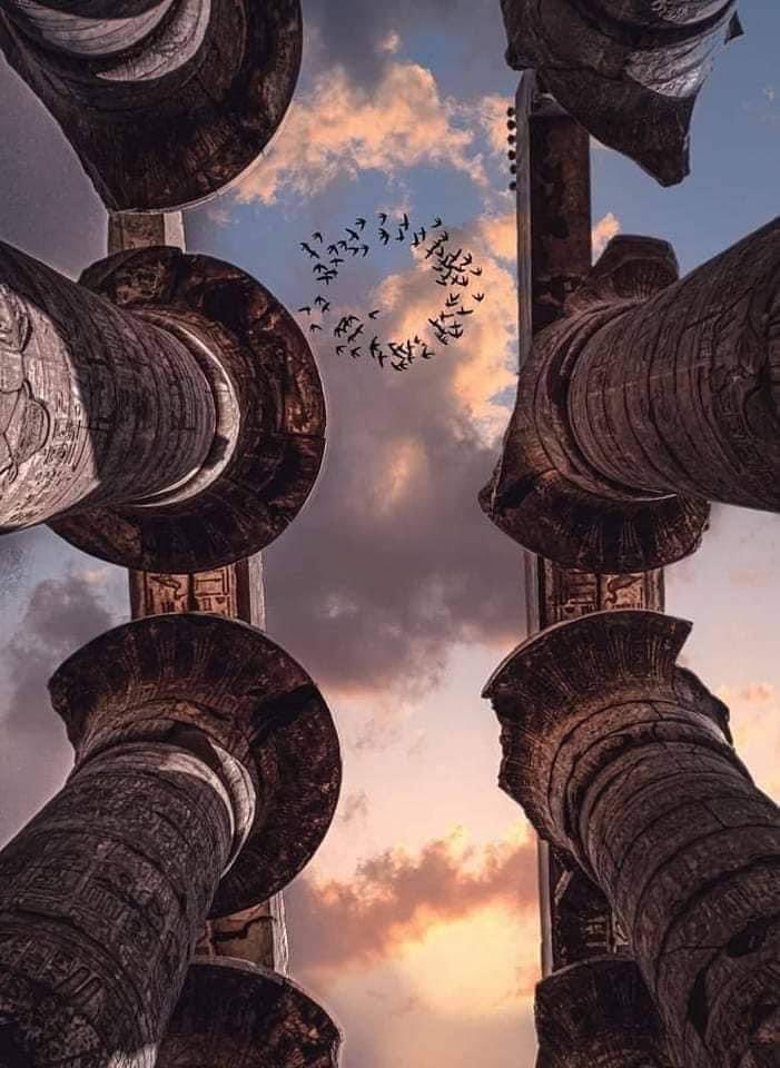 Anyextee's tweet photo. The Karnak Temple in Luxor ❤️ Ancient civilizations were looking up, so should you. https://t.co/473tDW7Ipl