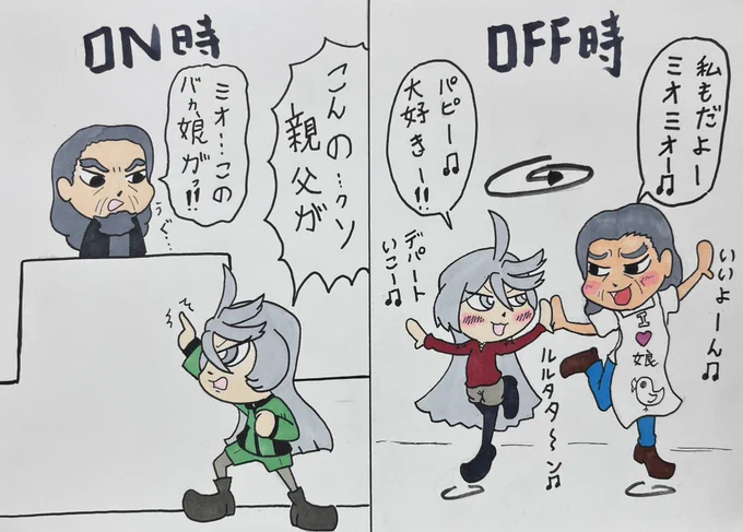 学校の時と家の時のミオリネ
#水星の魔女 