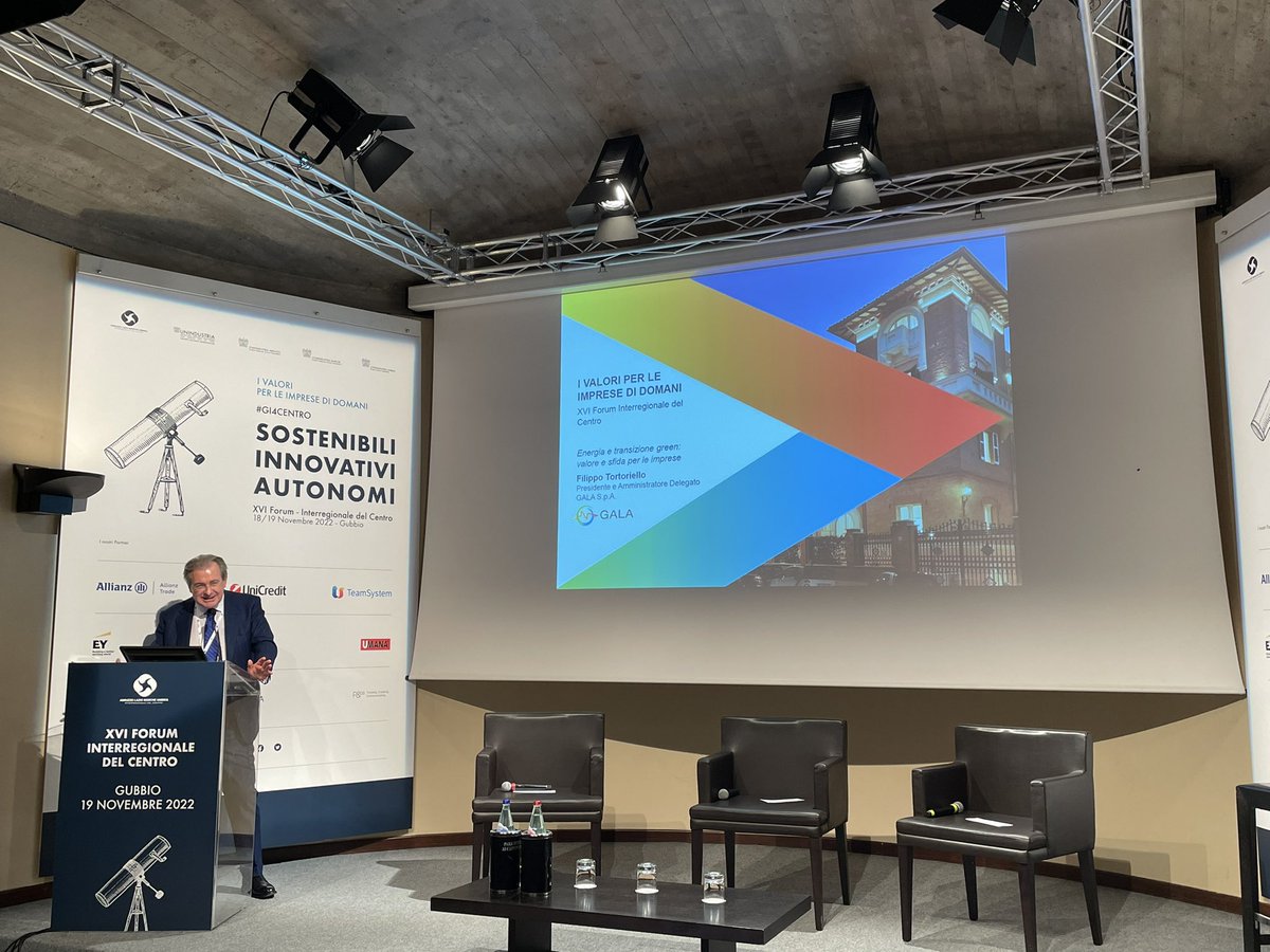 gicentro's tweet photo. #GI4CENTRO | L’intervento di Filippo Tortoriello, Presidente e Amministratore Delegato Gruppo Gala, dedicato all’energia e alla transizione green: valore e sfida per le imprese ⬇️ https://t.co/81XttlTEne
