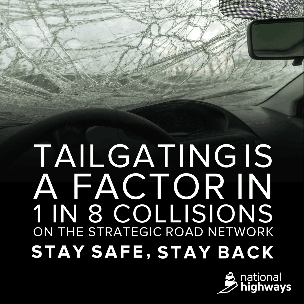 NationalHways's tweet photo. Did you know that tailgating is a factor in 1 in 8 collisions on motorways and major trunk roads? For useful road safety advice on close following, head to our website.
โถ๏ธ https://t.co/RbfJTyoJI9
#StaySafeStayBack #RoadSafetyWeek https://t.co/UOVProWmp1