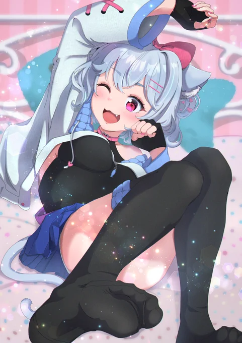 【スキイチpixiv】にゃ〜んとのんびりも必要でしょっ! #イラスト  