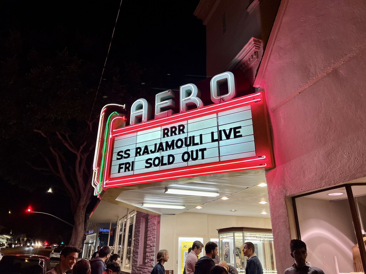 CatboxGhost's tweet photo. The @BeyondFest screening of #RRRMovie was WILD. I spent three hours clapping, cheering, and screaming as if I were watching Iron Maiden. What a goddamn experience. https://t.co/b0jS8D4i0p