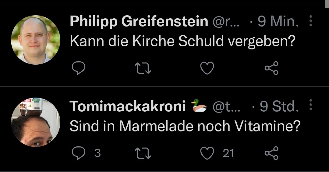 Antwort zu beidem - wir dürfen darauf hoffen und darum beten, aber im letzten weiß es nur Gott allein.
<a href="/tomimackakroni/">Tomimackakroni 🦆 🦬🦬</a> <a href="/rockToamna/">Philipp Greifenstein</a>