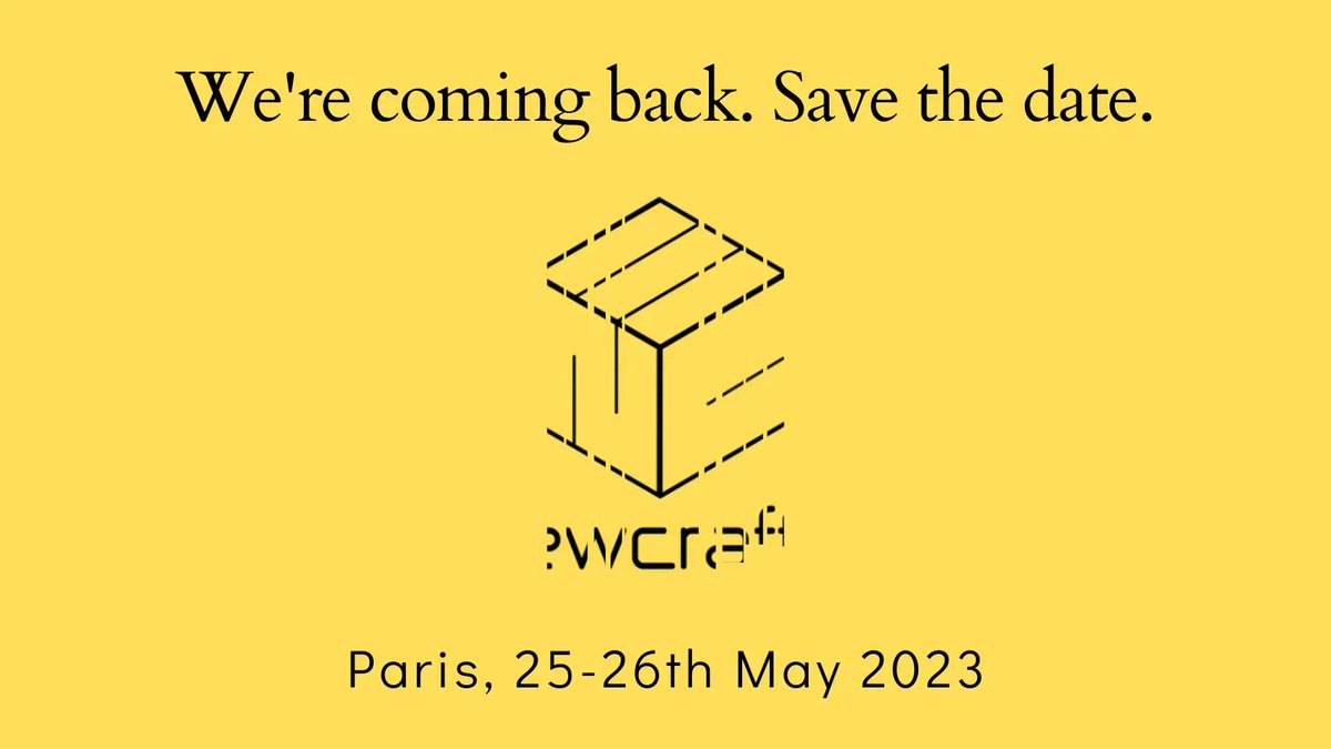 NewCrafts (@ncraftsconf) on Twitter photo 