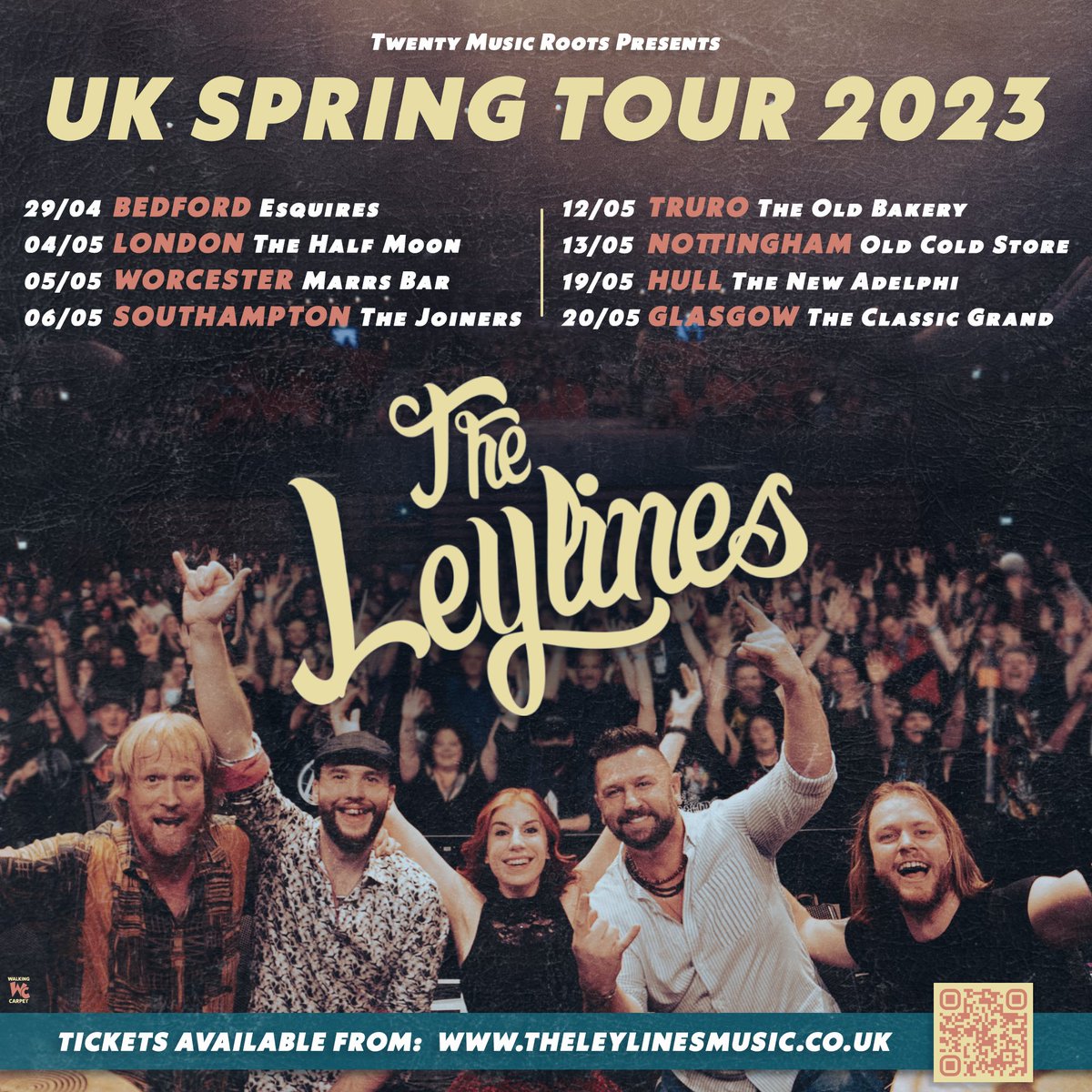brandonwright5's tweet photo. @TheLeylinesUK Spring April/May 2023 tour is NOW on sale here: https://t.co/iMIVGPiPD9 💥
29/04 @BedfordEsquires
04/05 @HalfmoonPutney
05/05 @marrs_bar
06/05 @joinerslive
12/05 @OldBakeryTruro
13/05 #OldColdStore
19/05 @TheAdelphiClub
20/05 @ClassicGrand https://t.co/oQDlQTTWJB