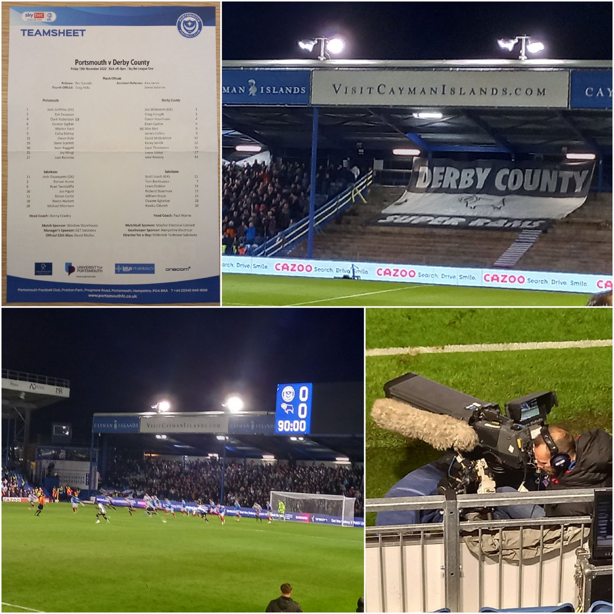 Pompey_Football's tweet image. ⚽️ Friday at Fratton ⚽️

Under the lights at the #Park .. for more @SkyBetLeagueOne 👏

@Pompey 0-0 @dcfcofficial 

Another solid outing from the #Blues .. just need to win a few now .. and have our own #bigflag up the Milton End 👀

.. onwards #PUP 👍