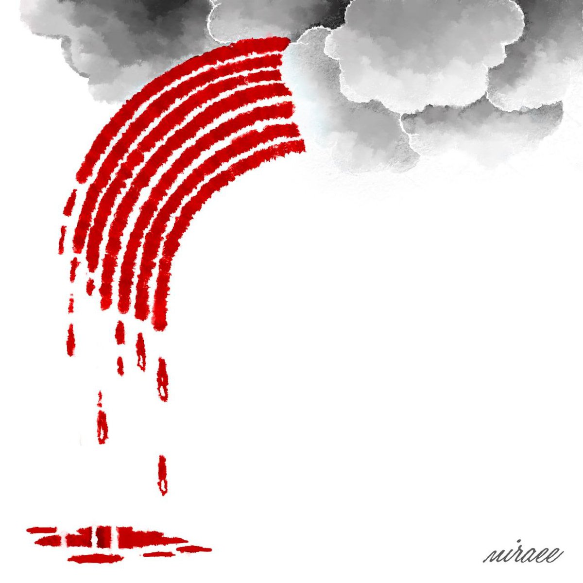 به نام خدای رنگین کمانی که هفت رنگش خون آلود است
#کیان_پیرفلک