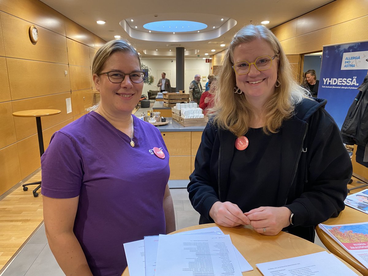 Allergia_astma's tweet photo. Tänään on #AllergiaIhoJaAstmaliitto järjestöpäivät ja liittokokous Tampereella. Teemana yhdistykset vaikuttajina ja demokratian edistäjinä. Huomenna aiheina mm. #allergia #astma #ihosairaus https://t.co/XoUMYUsXzz