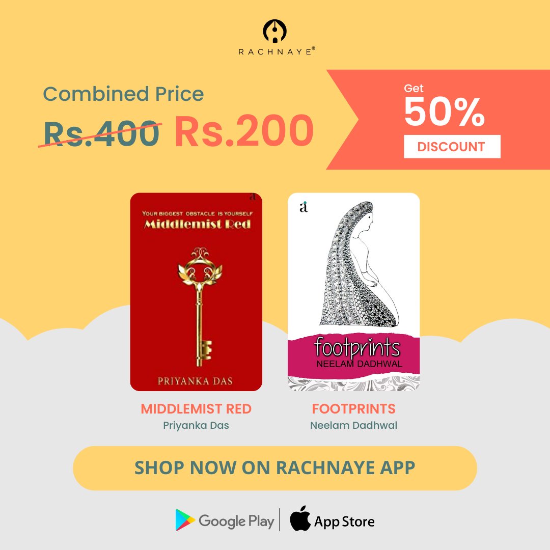 RachnayeOffice's tweet photo. Make your purchase today and get 50% discount today! 
Download Rachnaye app from Google Play Store or Apple App Store. 
.
.
.
#rachnaye #growwithrachnaye #forbooksandbeyond #growwithus #combooffer #combinedoffer #bookcombo #discount #Offer https://t.co/xFQxVYXqt6