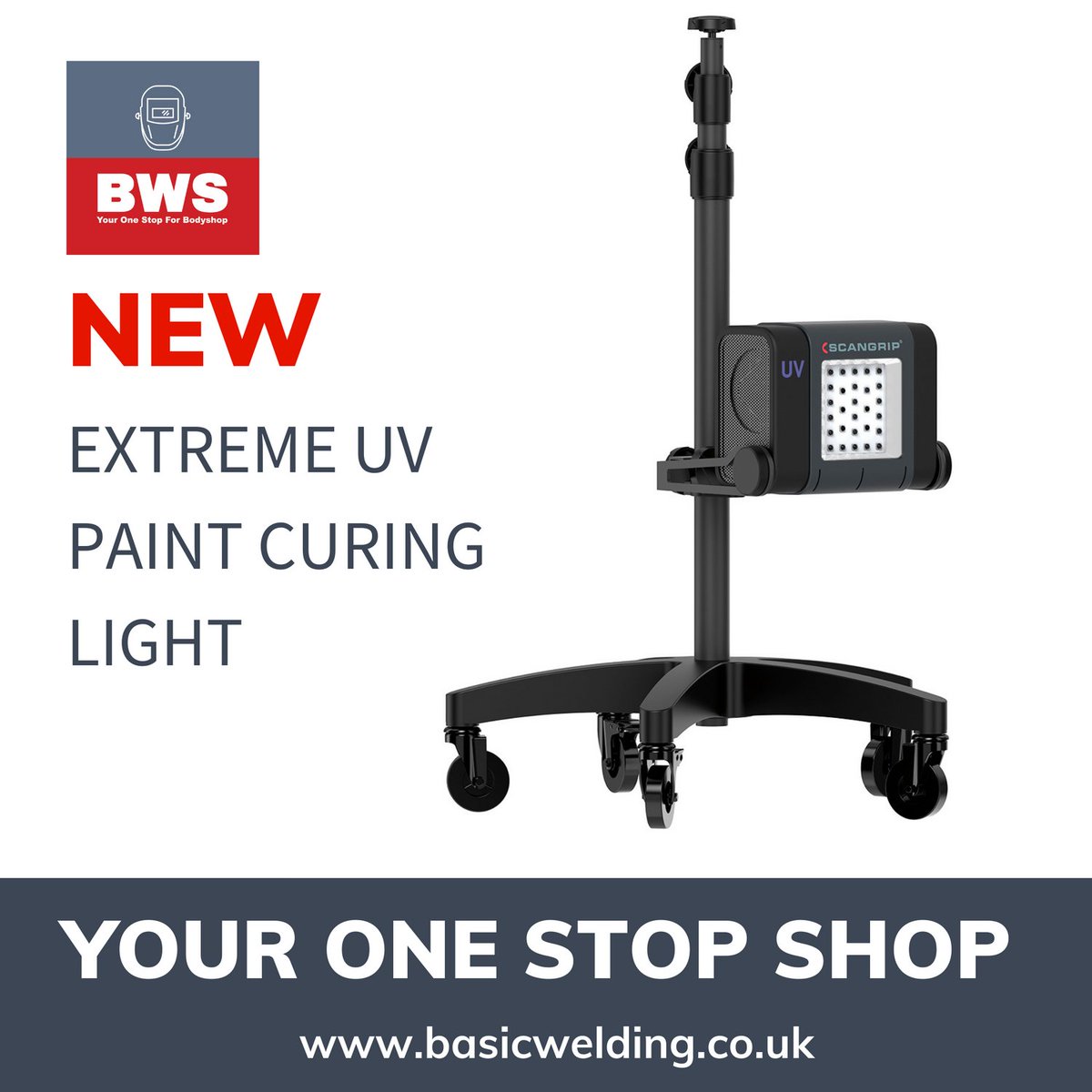 The mst poweful UV Paint Curing Light In the world. Scangrip Extreme Plus. Available for Pre Order.
basicwelding.co.uk/collections/cu…