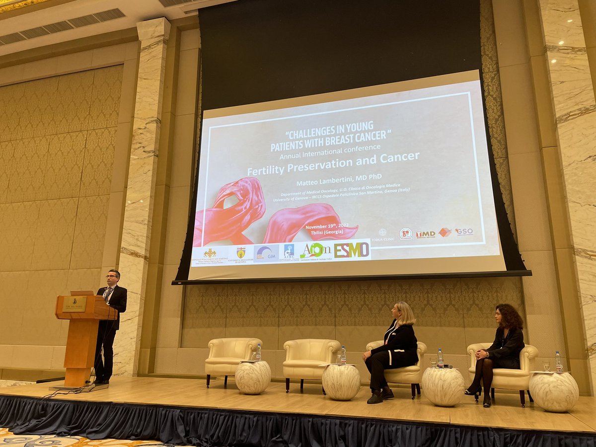 Carmine De Angelis (@carminedea1) on Twitter photo Outstanding talk on Fertility preservation and cancer by Matteo Lambertini in Tbilisi 🇬🇪 <a href="/matteolambe/">Matteo Lambertini, MD PhD</a> Outstanding talk on Fertility preservation and cancer by Matteo Lambertini in Tbilisi 🇬🇪 <a href="/matteolambe/">Matteo Lambertini, MD PhD</a>