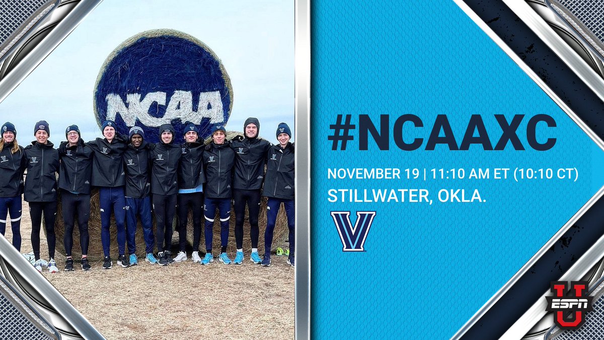 NovaTrackXC's tweet photo. MEET DAY | NCAA CHAMPIONSHIPS
📍Stillwater, Okla.
⌚️11:10 AM ET (10:10 CT)
📺ESPNU: https://t.co/bVPDG7kNjJ
📊https://t.co/4T998QUIJo

#NCAAXC #GoNova 🔵⚪️✌️ https://t.co/CoQNVDqR31
