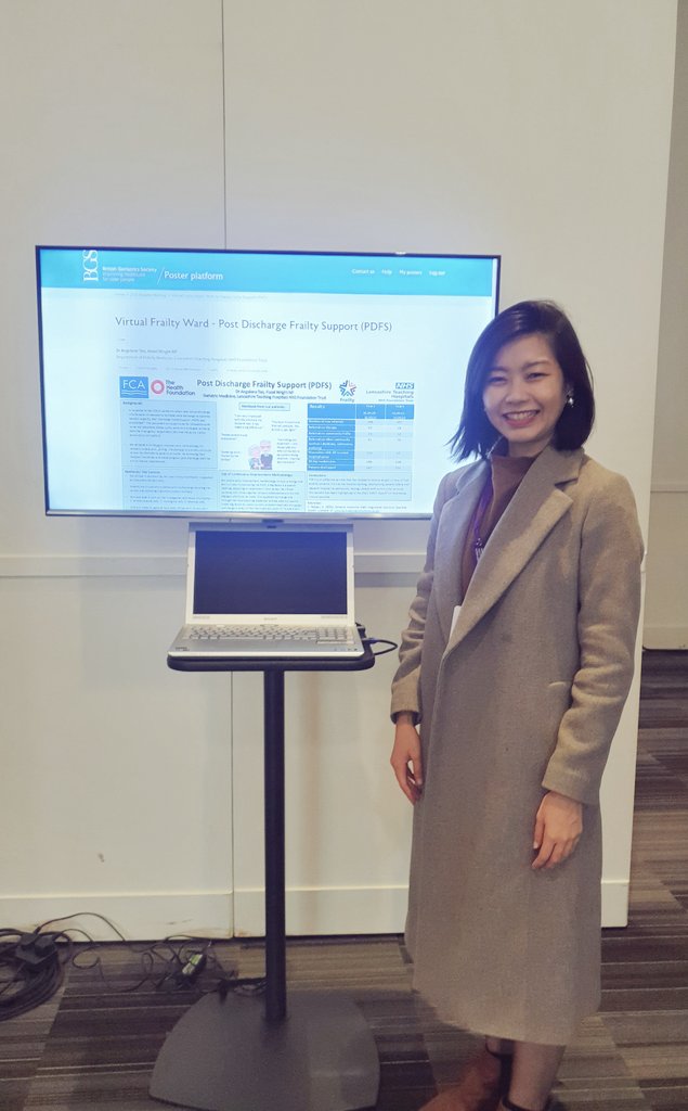 angeleneteo's tweet photo. Honoured to be representing the Post Discharge Frailty Support team at the @GeriSoc Autumn Meeting 2022, sharing our poster on the fantastic work PDFS has done since 2020 and still going,improving care for elderly population.
ThankYou and Welldone TEAM!
#thisisUS #lthtr
#BGSConf https://t.co/ir6knh8Wld