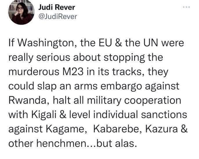 Thank you dear <a href="/JudiRever/">Judi Rever</a>. 🙏🏽

#RwandaIsKilling