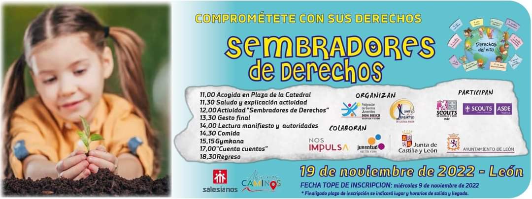 Viajando a #Leon para participar en el Encuentro "Compromete con sus Derechos" 

Un día para pasarlo muy bien y divertirnos

Con:

<a href="/federboscocyl/">Federación CCJJ Don Bosco CyL</a> 
<a href="/CJCyL/">Consejo de la Juventud de Castilla y León</a> 
<a href="/alestecj/">Casa Juventud Aleste</a> 
@cjboscoleon 
<a href="/ScoutsCyL/">Scouts Castilla Leon</a>
