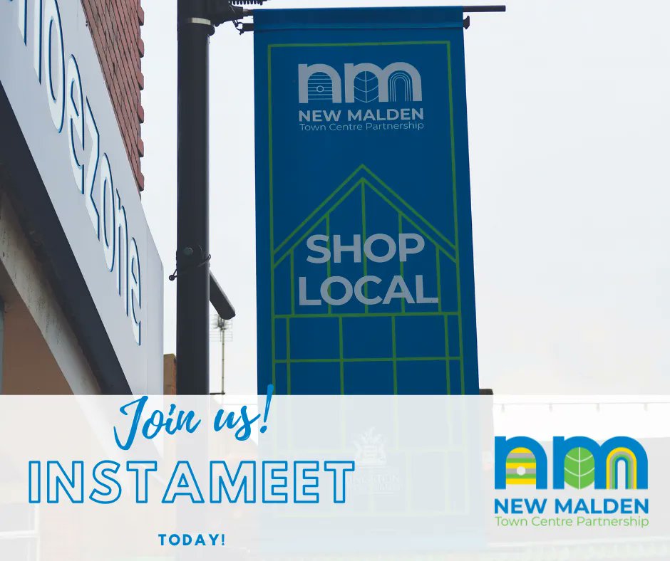 Today is our first ever #Instameet! We are so excited! 🙌🏻

We are pleased to co-sponsor this event with @RBKingston, @KingstonCOC, and @IGERSSurrey! 

Lean more here: buff.ly/3CQtIzS

#Instameet #ShopNewMalden #LoveNewMalden