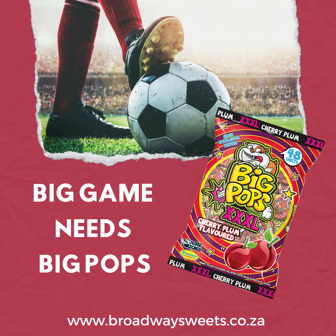 What's your snack gameplan for all the football coming your way? We've made it easy for you. Big Pops will keep you sweet you for the whole game!