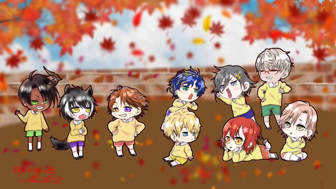 ホロスタ幼児化お絵描きを繋げてみた。#holostart #みやびじゅつ #イヅル描いたぞ #アランの画廊 #りつあーと #騎士絵画 #オウ画 #描クテル #アステル絵ダ #シ絵ン 