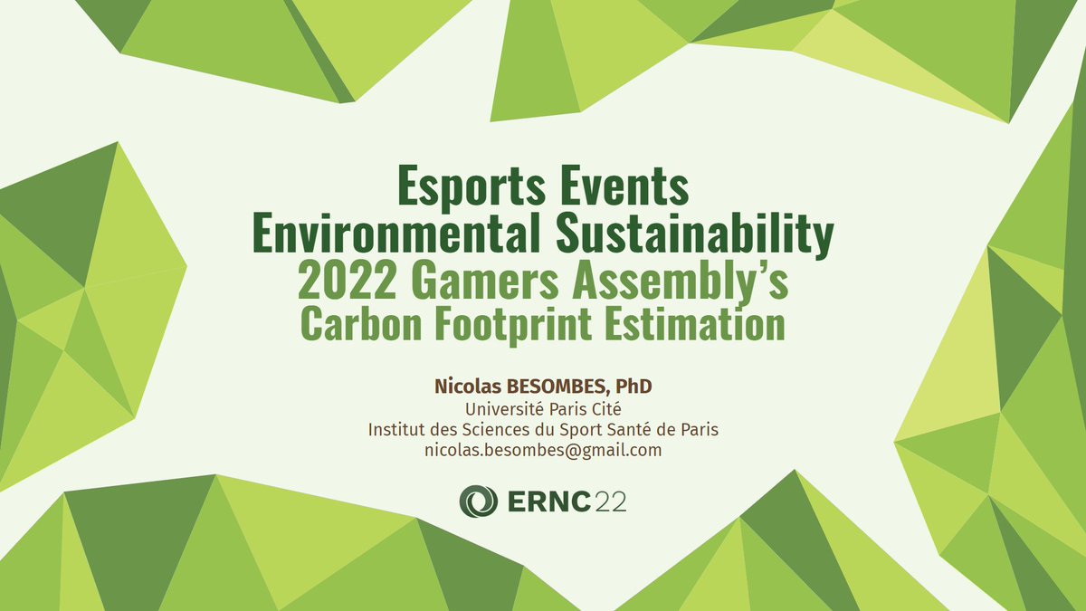 Nico Besombes 🦋 (@nicobesombes) on Twitter photo Tout d'abord, je reviendrai sur l'étude d'impact environnemental réalisée au sein de France Esports lors de la <a href="/GamersAssembly/">Gamers Assembly</a> 2022 et je présenterai les principaux résultats ! Tout d'abord, je reviendrai sur l'étude d'impact environnemental réalisée au sein de France Esports lors de la <a href="/GamersAssembly/">Gamers Assembly</a> 2022 et je présenterai les principaux résultats !