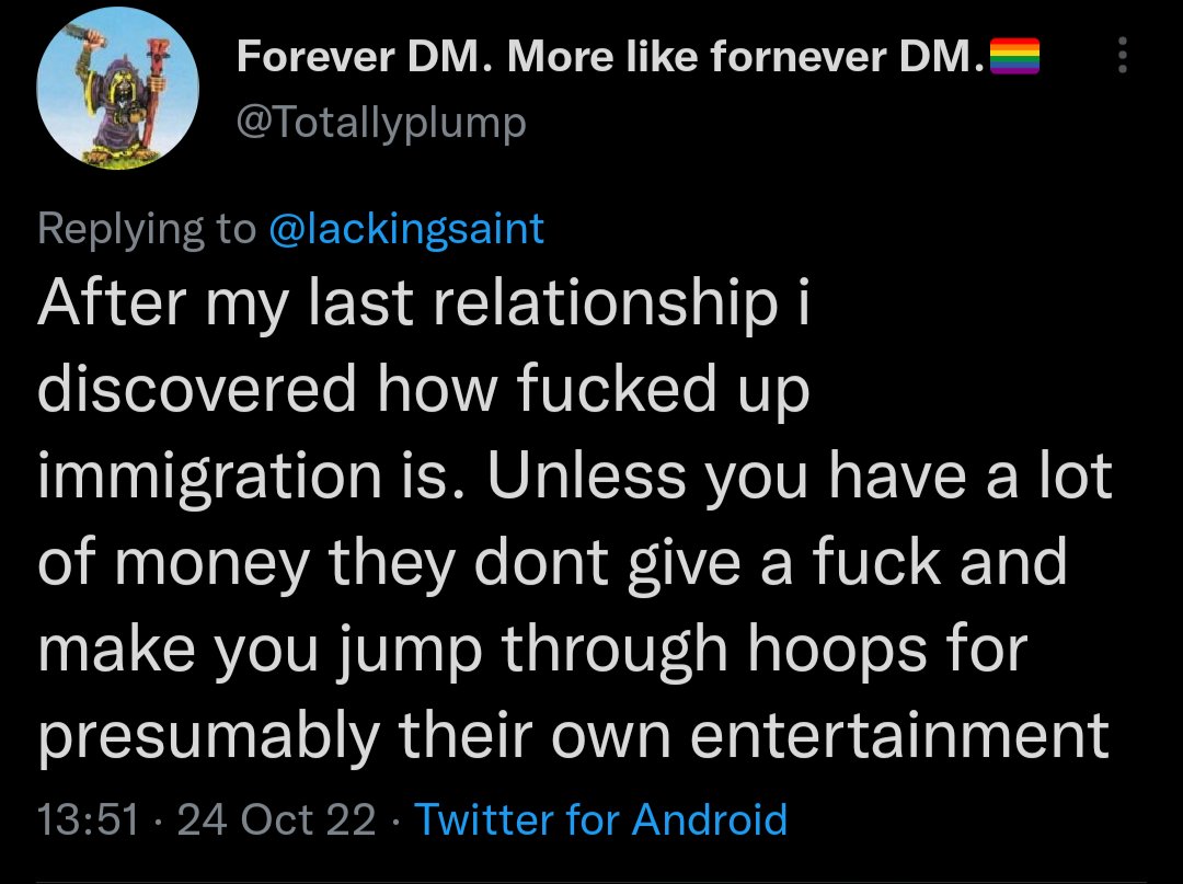 Y'know the white predatory narcissistic manchild I was exploring things w/ who recently exploited me after an immigration crisis &amp; spewed yt supremacist silencing BS at me until the end? This is him using me for anti-racist points, pls clap

P.S. We were never in a relationship🤡