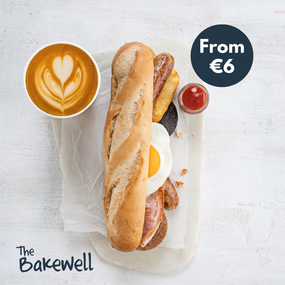 goapplegreen's tweet photo. On the road this Saturday morning? ๐
Get your day started the right way with a Breakfast Roll and hot drink from your local Applegreen for only โฌ6!๐
Available from The Bakewell until 12 noon!
#breakfastroll #IrishIngredients #TheBakewell https://t.co/LFg3DYt8lK