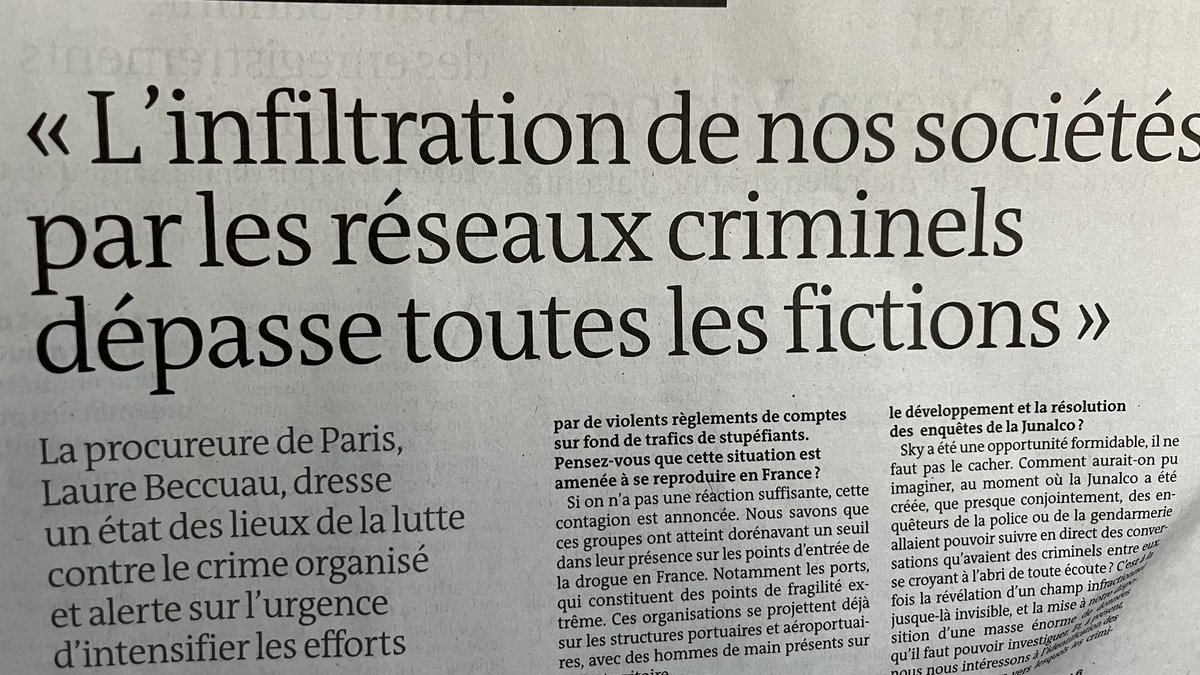 eleutheremarcus's tweet photo. La procureure de paris Laure beccuau livre le récit extraordinaire de l’infiltration #skycc par europol : président serbe vucic, présidente de cour suprême du Monténégro, policiers, complices de la #mafia qui s’insinue en Europe @ZazaLuccioni @AmafiaFora https://t.co/TTy9gZ9597