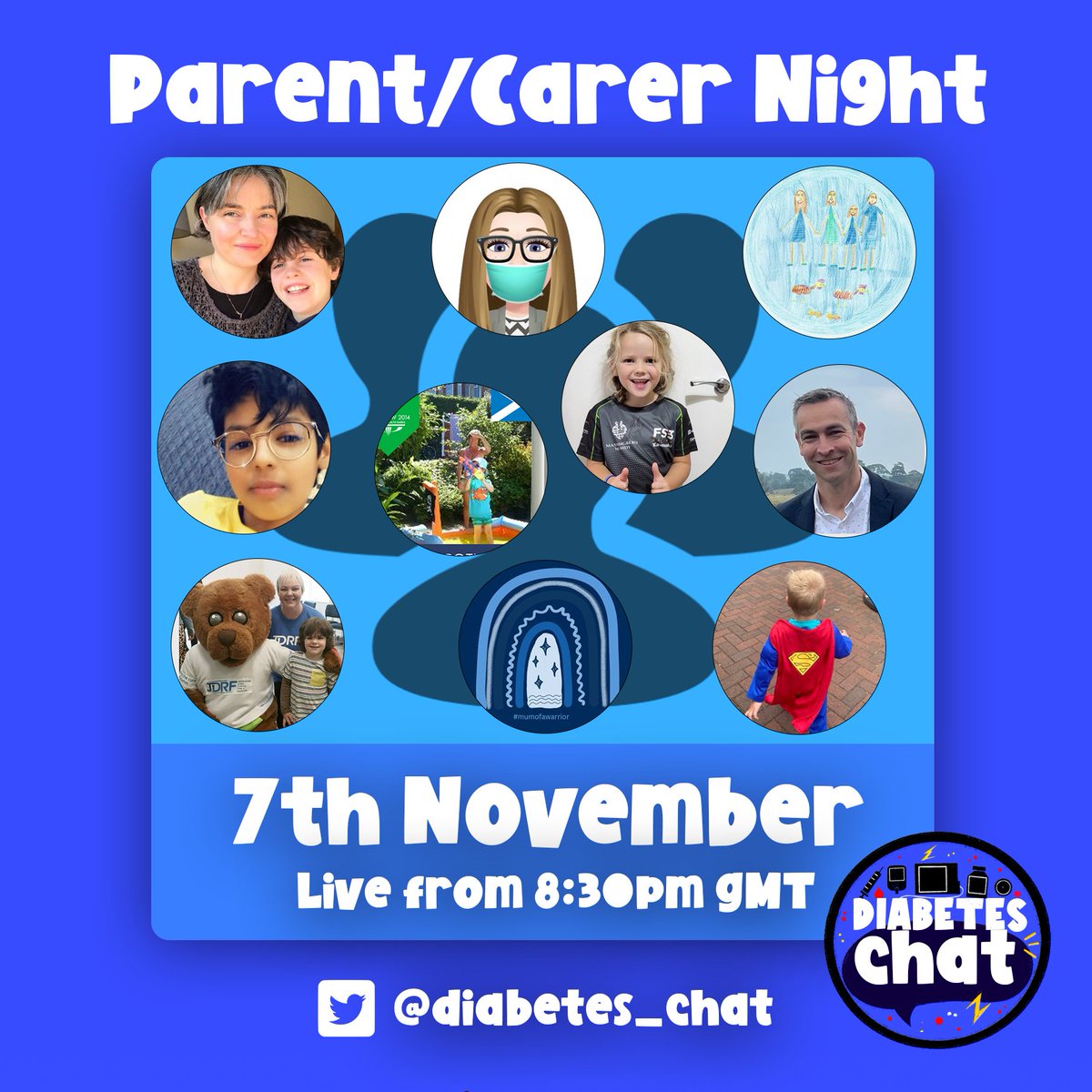 diabetes_chat's tweet photo. 🫂 At the beginning of November we hosted our first Parent &amp; Carer night &amp; we spoke to 1️⃣1️⃣ amazing people supporting their loved ones with their #diabetes. You can now listen back to our two part podcast.  

🎧 Part 1:
https://t.co/66HMF1KETY

🎧 Part 2:
https://t.co/6wpzss3mIm https://t.co/kelMggyU1X