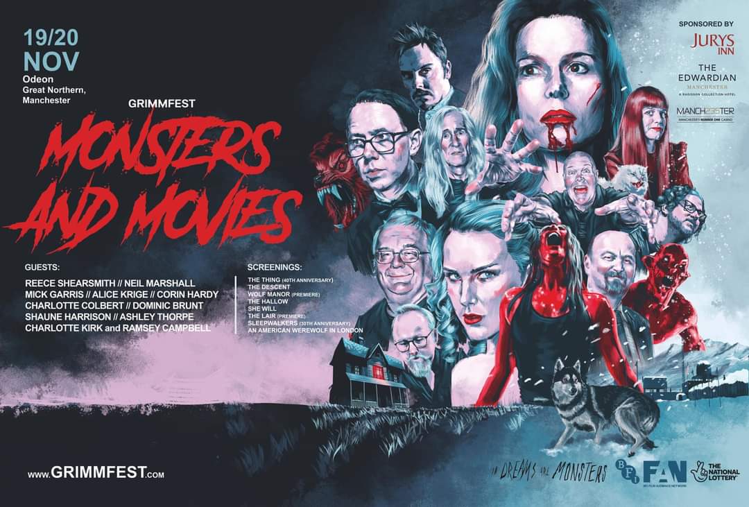 It begins! The amazing team at <a href="/grimmfest/">Grimmfest</a>, sponsored by <a href="/BFI/">BFI</a>, are hosting this spectacular event this weekend incl. Alice Krige, Mick Garris, Neil Marshall, Corin Hardy, &amp; Reece Shearsmith! I'll be in conversation w/ Mick Garris and Alice Krige celebrating Sleepwalkers &amp; more 🤩