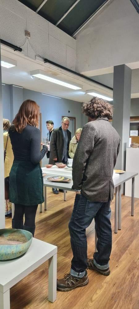 GeneralOffice12's tweet photo. A super preview evening! Thankyou so much to all who joined us for the opening of Contemporary Ceramics II. A warm and generous atmosphere, engaging conversations; our thanks!  The gallery is open 11-4pm Sat &amp; Sun #Stourbridge #ceramics https://t.co/wcfKx52fMl