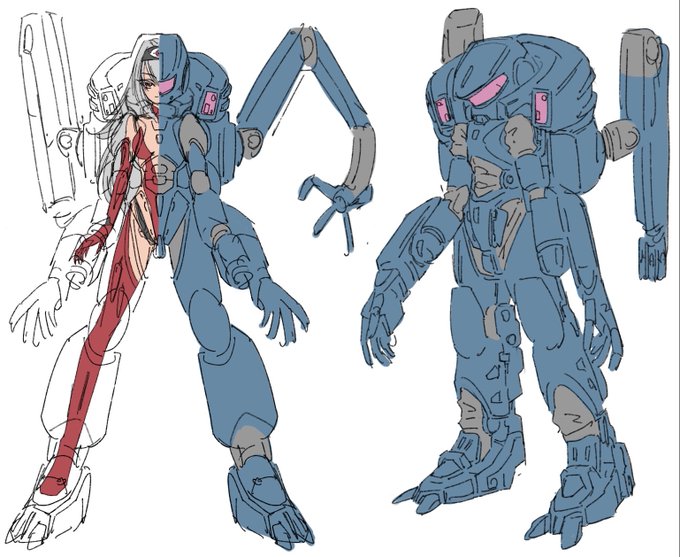 iPadのバッテリーが切れたので充電の合間に夕飯食べてました
ロシアサイボーグ娘捕獲作戦に投入されるロシア製パワードスーツはこんな感じでもうチョイ上半身にボリュームをつけられないかなと考え中です 