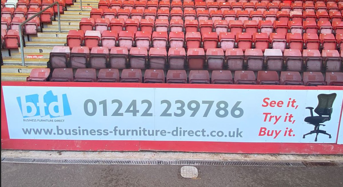 @CTFCofficial vs @wwfcofficial

We would like to wish Cheltenham Town FC luck in their EFL League 1 fixture against Wycombe Wanderers FC, which kicks-off later at 15:00 PM!

#CTFC #Wycombe #OfficeFurniture #changemyoffice #BFD_Ltd #officefurnitureuk