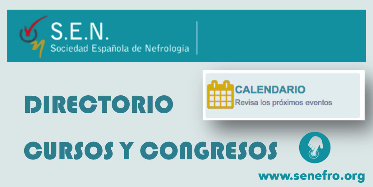 🗒  Save the dates! En el calendario de #websenefro, encontrarás los #cursos, #reuniones y #congresos + relevantes en el campo de la #nefrología: senefro.org/modules.php?na…