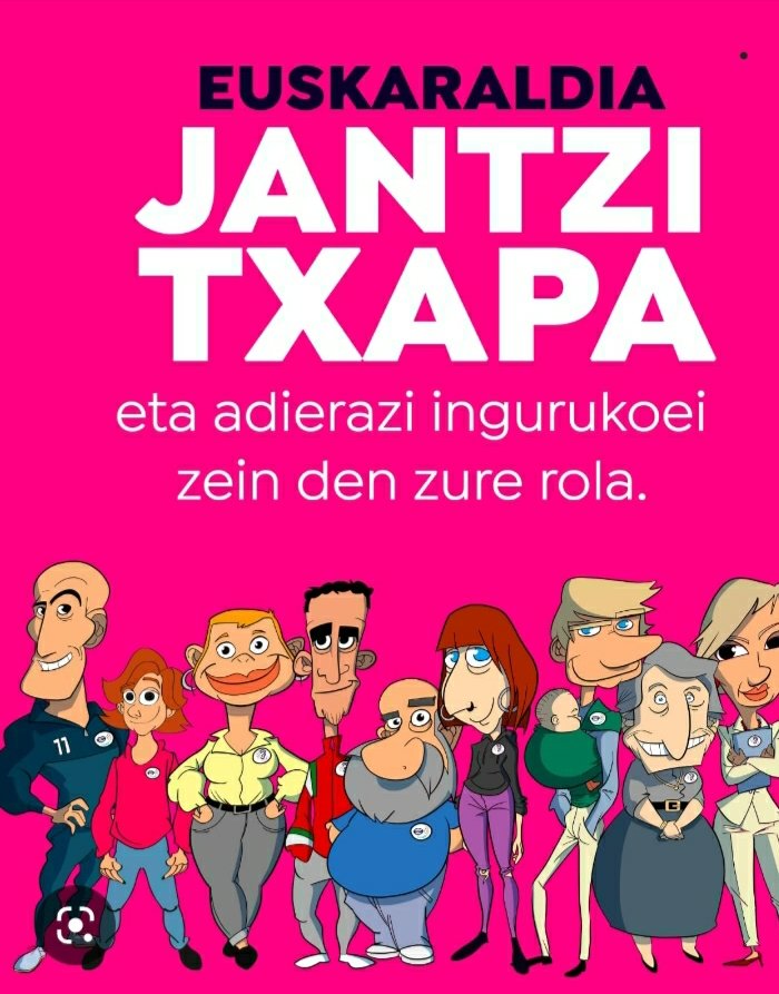 AittuBeasain's tweet photo. .Hasi da Euskaraldia!!!!

  JANTZI TXAPA ETA EMAN TXAPA!!
#hitzezekiteko garaia!!!!

. https://t.co/1rA4keEOpX