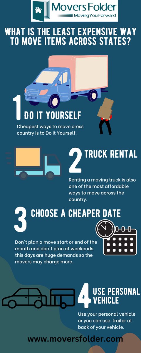 MoversFolder's tweet photo. Your moving costs will be reduced by decluttering. To move on cheap, try 1. Doing it yourself 2. Renting a truck 3. Select a less costly date 4. Use your car.

To learn more
log on to https://t.co/lZ0DXYYJXl

#Cheapestwaytomovecrosscountry #cheapestwaystomoveacrosscountry https://t.co/Zr9RqcK82S