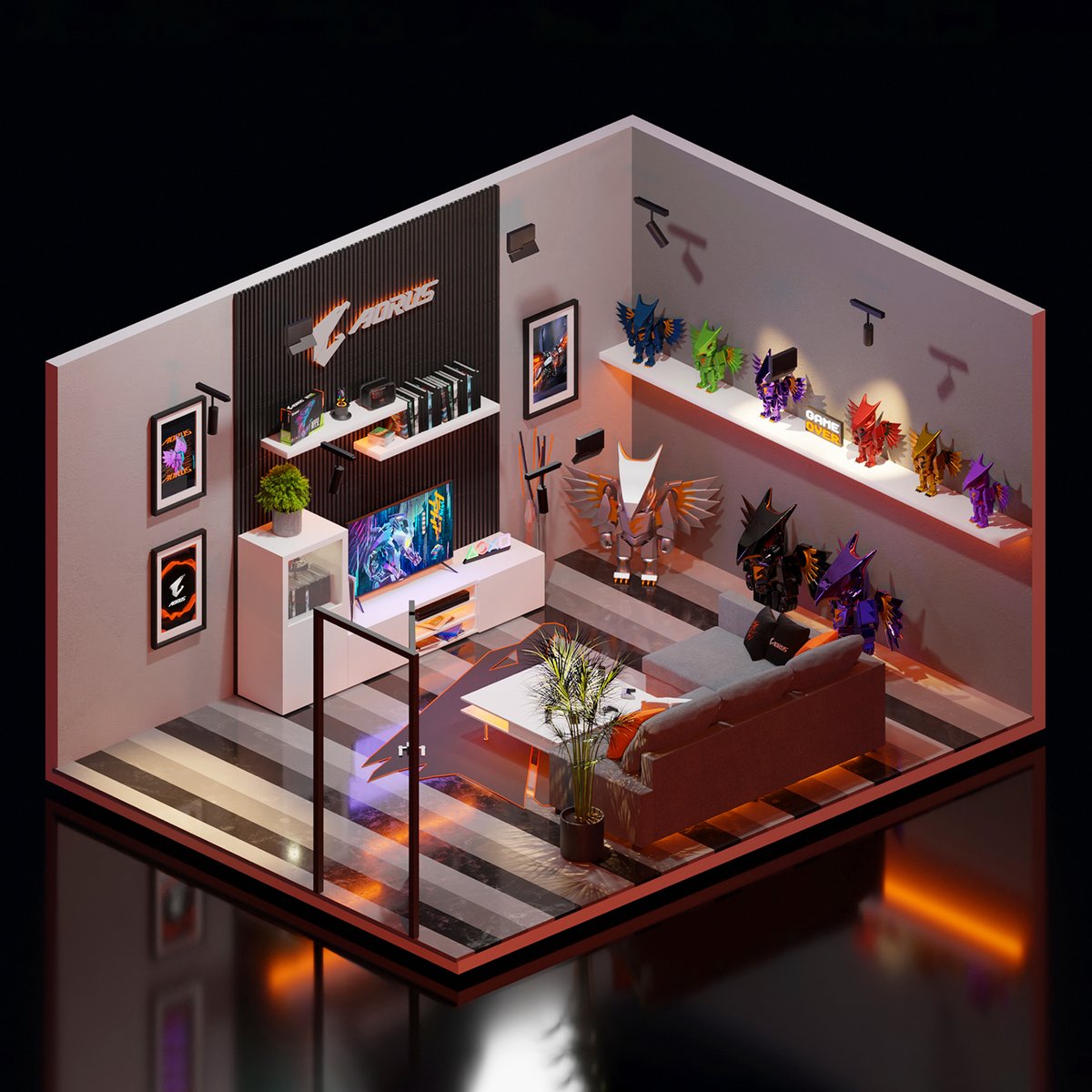Wie stellst du deine Sammlung aus?
Teile jede Art von Sammlung mit uns!
Credit to <a href="/neodes1gn/">NeoDes1gn</a>

#AORUS #GIGABYTE #TeamUpFightOn #gamingpc #displayroom #sammlung #dinterior #interordesign #sneakers #shoecollection #arttoys #addict #4Kmonitors #gamingroom #gamingmonitor