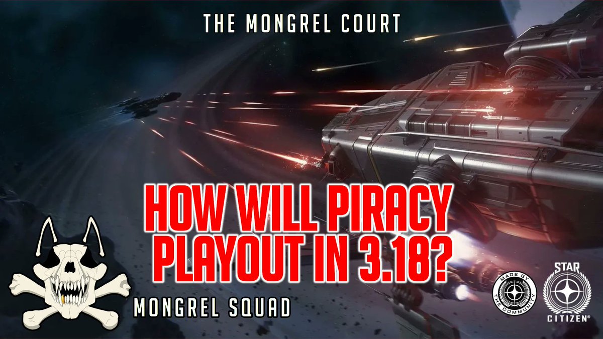 AHOY!
I will be here on <a href="/MongrelSquad/">Mongrel Squad</a> <a href="/AgensLeti/">Agens Leti</a> piracy podcast in moments!
Join now!
#StarCitizen #StarCitizenPiracy