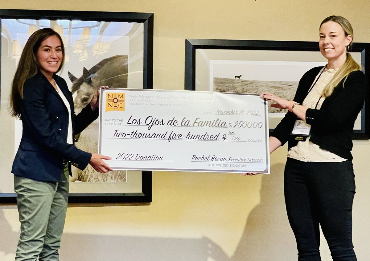 MichelleFNPBC's tweet photo. Yesterday was the @NMNPCouncil  Fall Conference. We celebrated #NPWeek, laughed, learned and donated to Los Ojos De La Familia - great way to end the week https://t.co/NjyK2R92iD