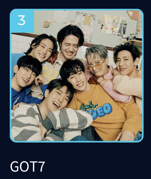 GOT7_Quote's tweet photo. 🏆𝟐𝟎𝟐𝟐 𝐌𝐀𝐌𝐀 𝐀𝐖𝐀𝐑𝐃𝐒
<Worldwide Fans' Choice Top 10>

ในที่สุดเราก็เดินทางมาถึง 1,000,000 โหวตเรียบร้อยแล้ว🎉แต่การเดินทางเพื่อ GOT7 ของเรายังไม่สิ้นสุดลุยต่อ

เหลือเวลาโหวตอีก 4 วันเท่านั้น💢
❌ปิดโหวต 24/11/22 เวลา 21.59น.(ไทย)

#ชิงถ้วยมาม่าให้ก็อตเจ็ด 
#GOT7 @GOT7 https://t.co/6qRFTOdHUL