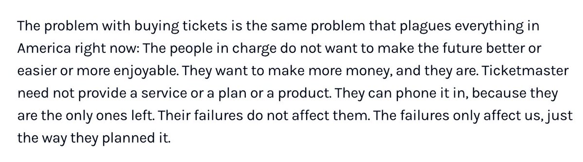 Josh Gondelman (@joshgondelman) on Twitter photo This is so well-put by <a href="/mckinneykelsey/">kelsey mckinney</a>! Huge businesses are getting so good at capitalism they barely have to do the thing they say they do anymore. Read the whole thing: defector.com/it-shouldnt-be… This is so well-put by <a href="/mckinneykelsey/">kelsey mckinney</a>! Huge businesses are getting so good at capitalism they barely have to do the thing they say they do anymore. Read the whole thing: defector.com/it-shouldnt-be…