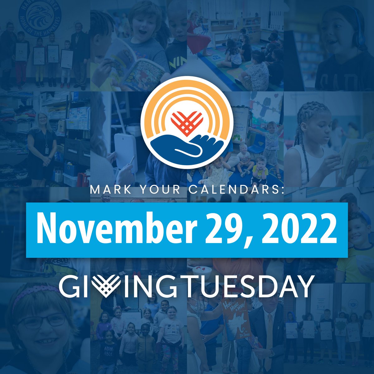UnitedWayWB's tweet photo. Mark your calendars: Giving Tuesday is November 29! ✨

This year, we are aiming to raise $2500, which will put 20 pairs of glasses on children in the See to Succeed program. 👓 

Keep an eye on our page to see how to donate! https://t.co/JTaQoSPRdY