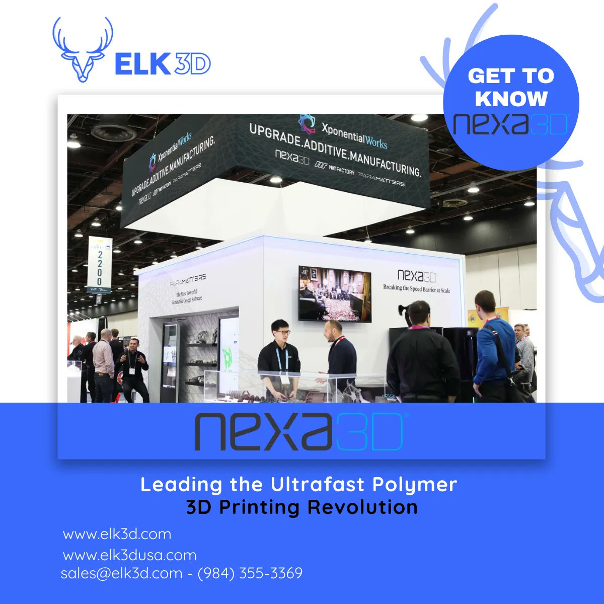 ELK3D_USA's tweet photo. Nexa3D is the maker of the world’s fastest polymer 3D printers accessible to professionals and businesses of all sizes.
#ultrafast #formnext2022 #nexaproud #resin3dprinter #desktop3dprinter #slaprinters #mslaprinters https://t.co/nd0Ttyc4vp