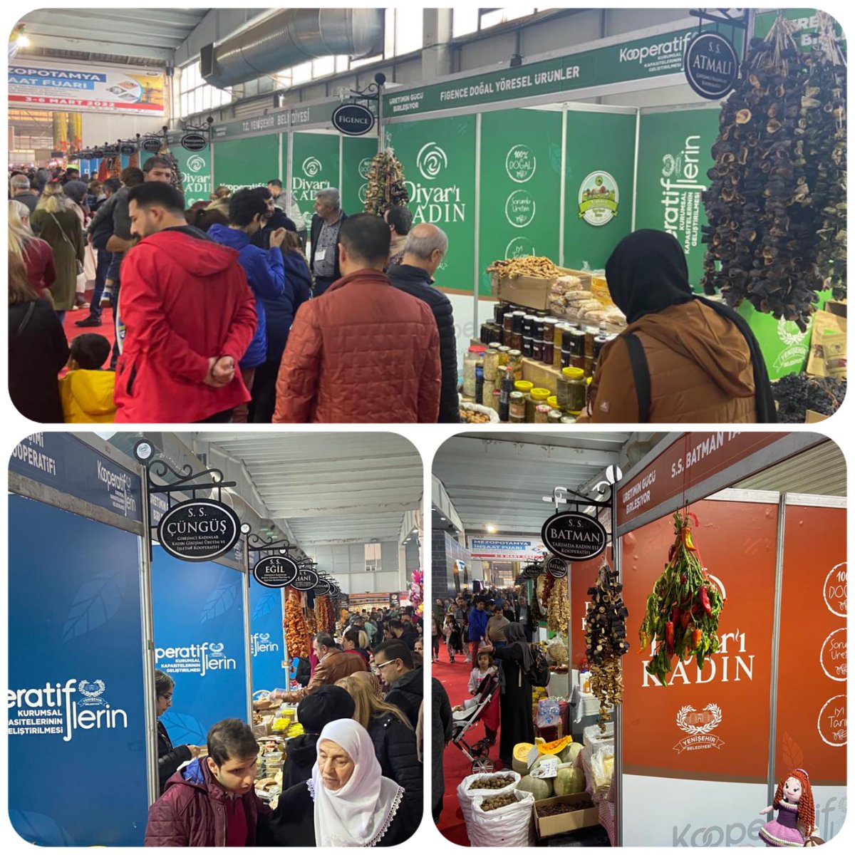 4️⃣. Mezopotamya Gurme ve Yöresel Lezzetler Fuarı’nda @yenisehirbld21 ve <a href="/gap_idaresi/">GAP İdaresi</a> desteğiyle stant açan Kadın Kooperatiflerinin Ürünlerine Yoğun İlgi Devam Ediyor…

📍Mezopotamya Fuar Merkezi