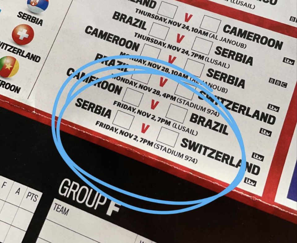 thestarringsam's tweet photo. the typo on the #FIFAWorldCup poster is just embarrassing 🙈 https://t.co/0sDy1nchrv