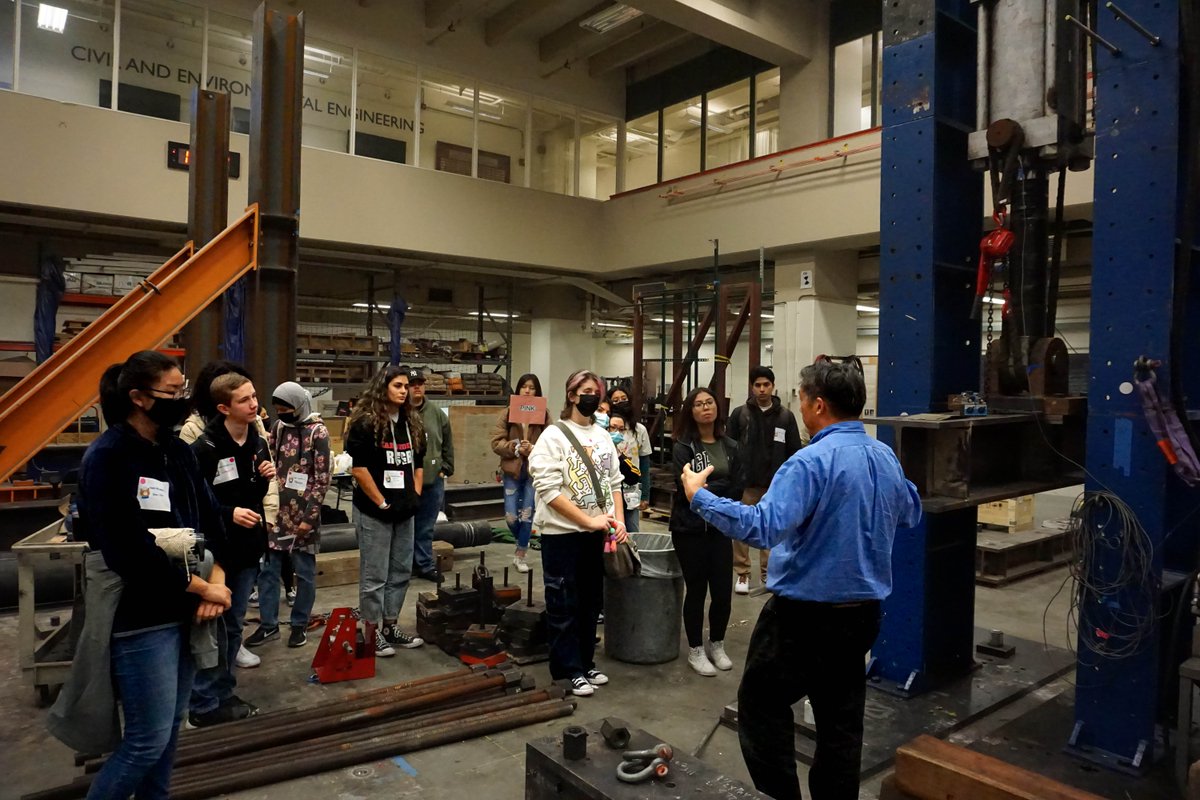 CEE Berkeley (@berkeleycee) on Twitter photo <a href="/UCB_SWE/">UC Berkeley SWE</a> hosted Mini University, a one-day event introducing underserved high school students to STEM careers! Students visited the Structures Lab and learned about innovative research projects. Check out our news item to learn more about Mini University: bit.ly/3TPEOvt. <a href="/UCB_SWE/">UC Berkeley SWE</a> hosted Mini University, a one-day event introducing underserved high school students to STEM careers! Students visited the Structures Lab and learned about innovative research projects. Check out our news item to learn more about Mini University: bit.ly/3TPEOvt.