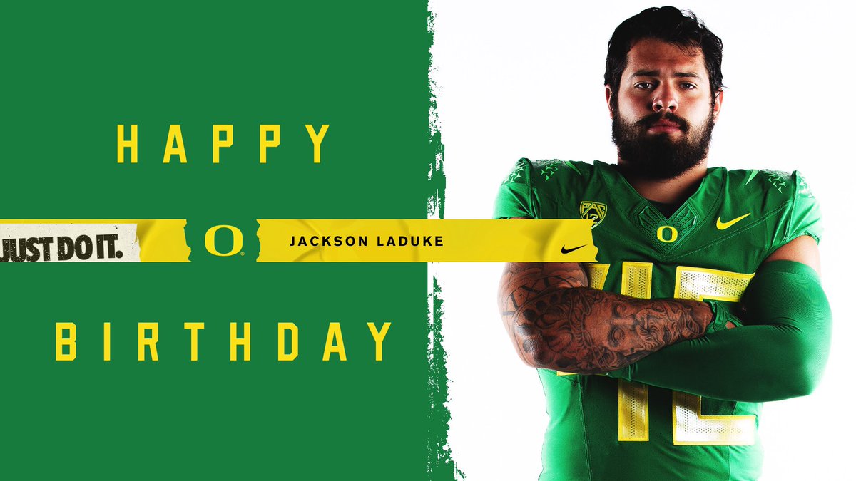 Wishing @Jackson_laDuke a happy birthday! #GoDucks