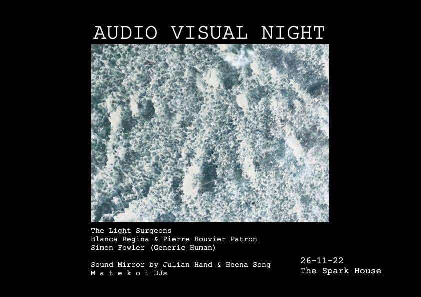 The Light Surgeons (@lightsurgeons) on Twitter photo Come check out a new #livecinema work we are developing entitled “Adrift” at The Spark House in Leyton, east london on Saturday 26th of November in Leyton, east London + <a href="/blanca_regina/">Blanca Estela Regina</a> & @pierrebouvierpatron Generic Human
<a href="/julian_hand/">Julian Hand</a> + DJ sets from @m_a_t_e_k_o_i free entry!! Come check out a new #livecinema work we are developing entitled “Adrift” at The Spark House in Leyton, east london on Saturday 26th of November in Leyton, east London + <a href="/blanca_regina/">Blanca Estela Regina</a> & @pierrebouvierpatron Generic Human
<a href="/julian_hand/">Julian Hand</a> + DJ sets from @m_a_t_e_k_o_i free entry!!