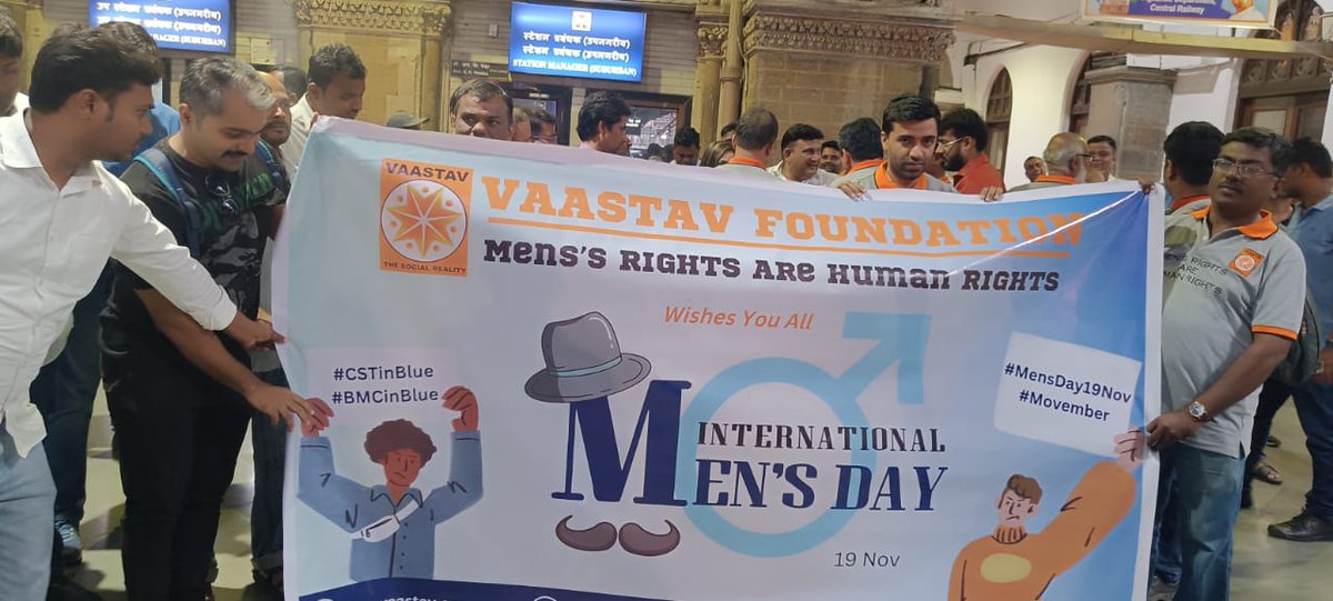 SM1Patel's tweet photo. @Ektashah27 @UchihaInna @vaastavngo Raising the banner for Men's Rights. Men's helpline number 8882498498.
#InternationalMensDay #BMCinBlue #CSTinBlue https://t.co/7eztCXaAGh