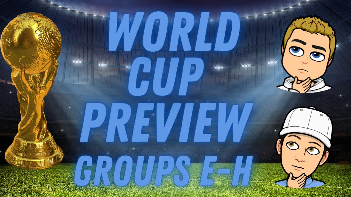On this episode, Hunter and Dakota preview Groups E-H of the 2022 Qatar World Cup. We go over each team and their key players alongside some of their tactical approaches and give our combined predictions for each of the last four groups.