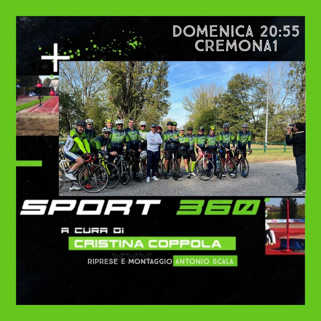 mc_coppola's tweet photo. Sport 360° domenica alle 20:55 su Cremona1 con Triathlon Stradivari e Gymnica Cremona: due diverse discipline trascinate da due coach appassionati, Massimo Ghezzi e Daniele Tolomini
#sport #cremona #sport360 #cristinacoppola #giornalista #trasmissionetv #giornalismo #passione https://t.co/L18JDuHsjL